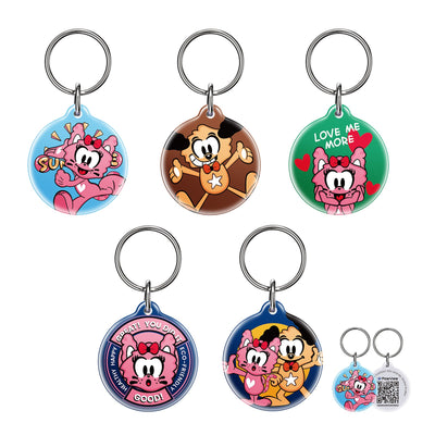 PawView Anti-Loss Smart Pet ID Tag with QR Code TN102 Brand IP Series