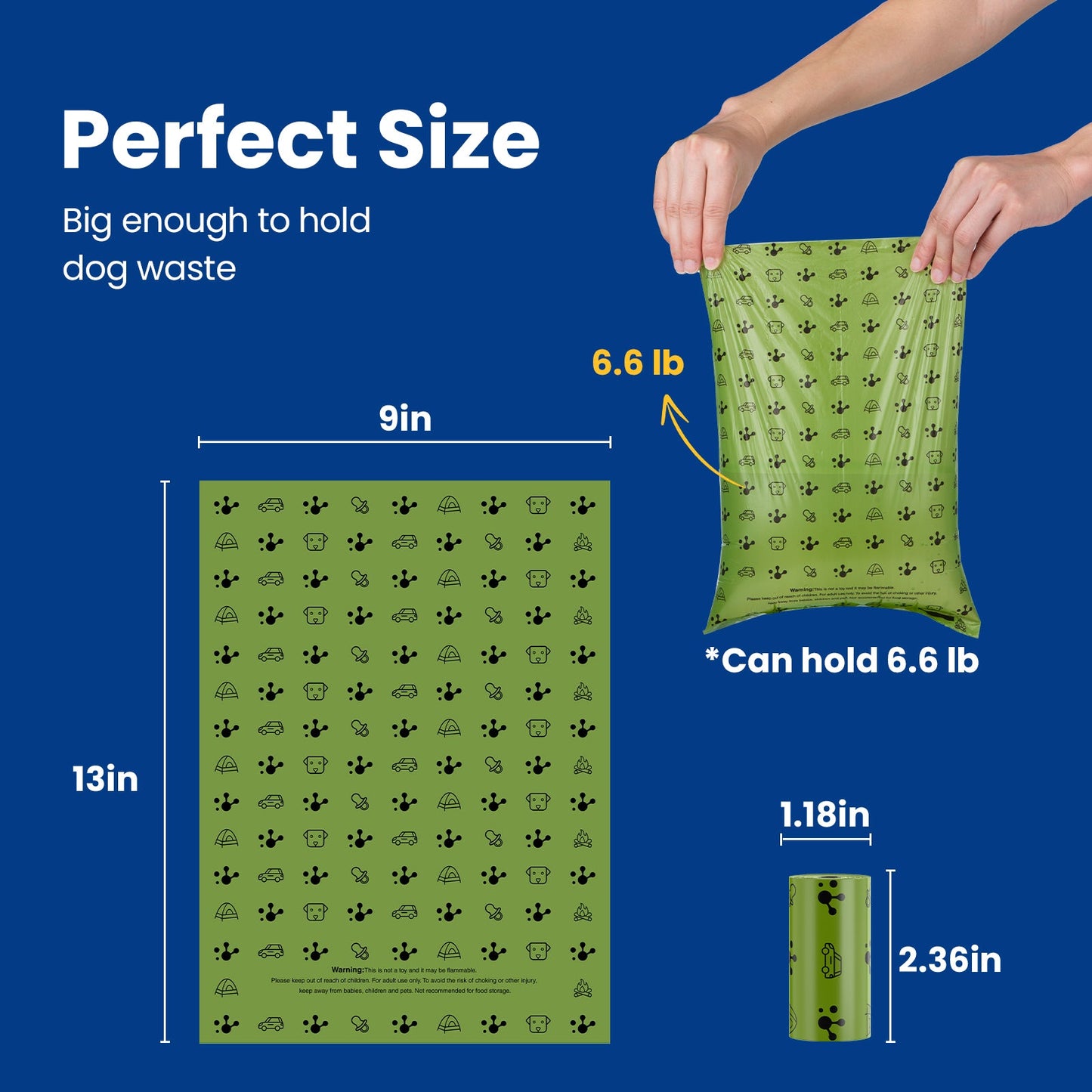 PawView Dog Poop Bags, Guaranteed Leak Proof and Extra Thick Poop Bag Rolls for Dogs, Lavender Scented, 120 Count, 270 Count, 315 Count