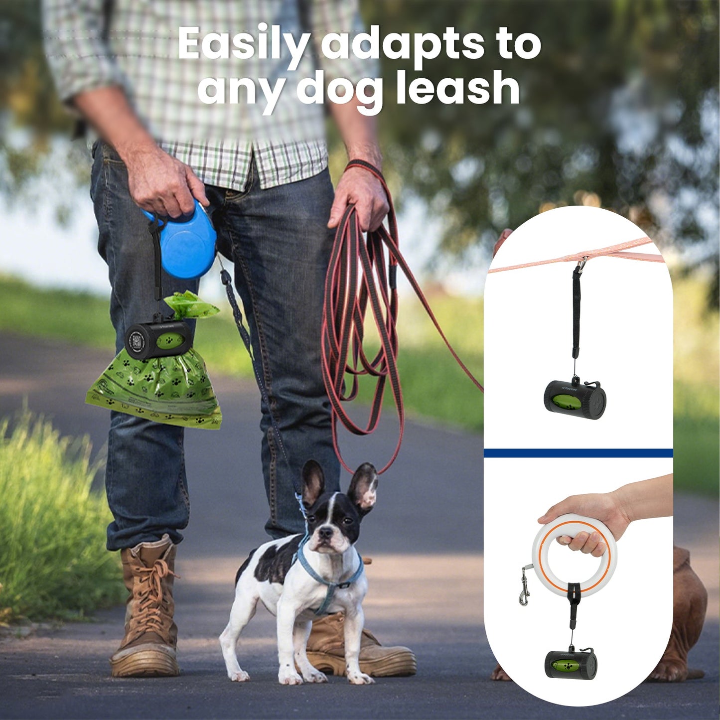 PawView Smart Poop Bag Dispenser with 15 Bags