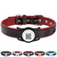 PawView Genuine Leather Collection Dog Collar with Smart AirTag Holder