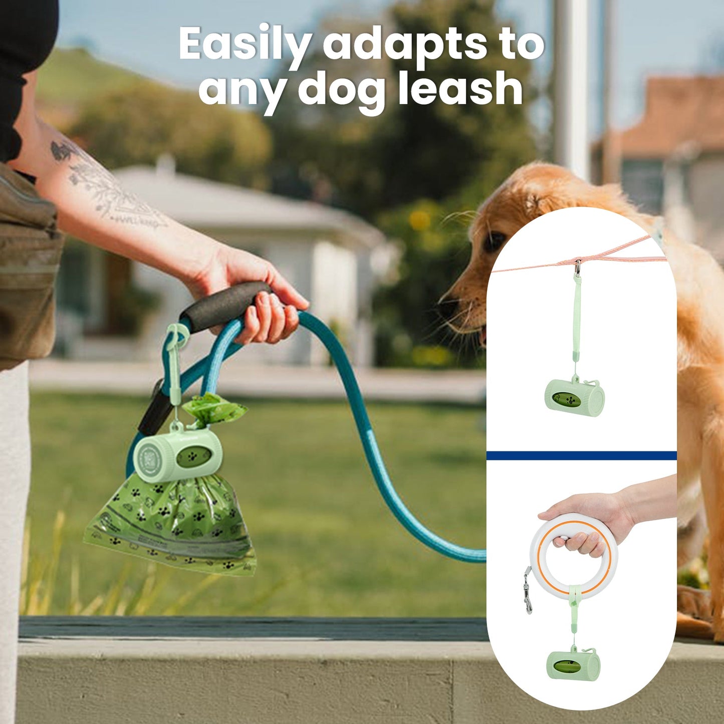 PawView Smart Poop Bag Dispenser with 15 Bags