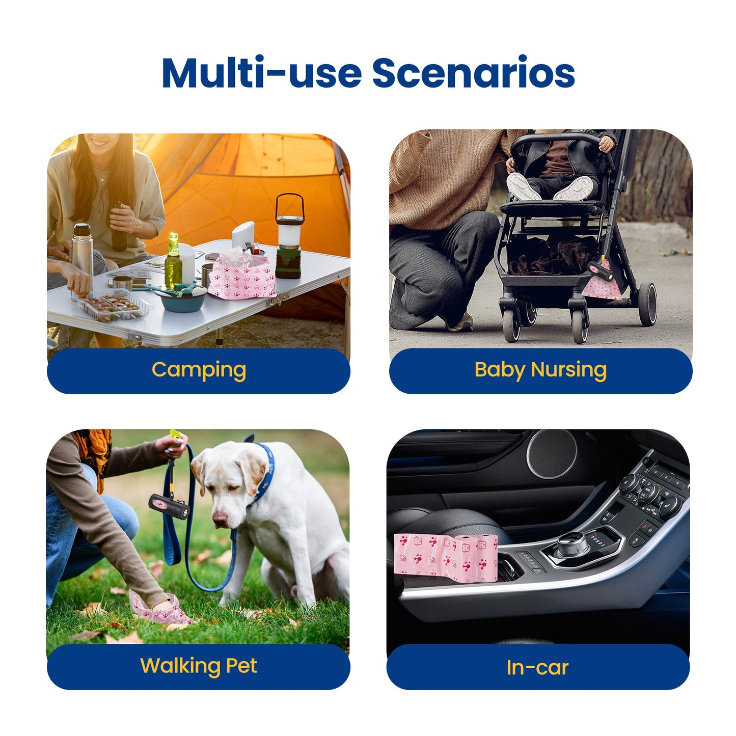 PawView Dog Poop Bags, Guaranteed Leak Proof and Extra Thick Poop Bag Rolls for Dogs, Lavender Scented, 270 Count