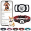 PawView Genuine Leather Collection Dog Collar with Smart AirTag Holder