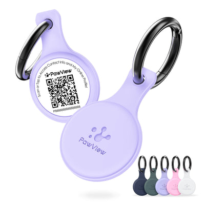 Anti-Loss NFC & QR Code Pet ID Tag, Smart Silent Silicone Pet Tag for Dog and Cat