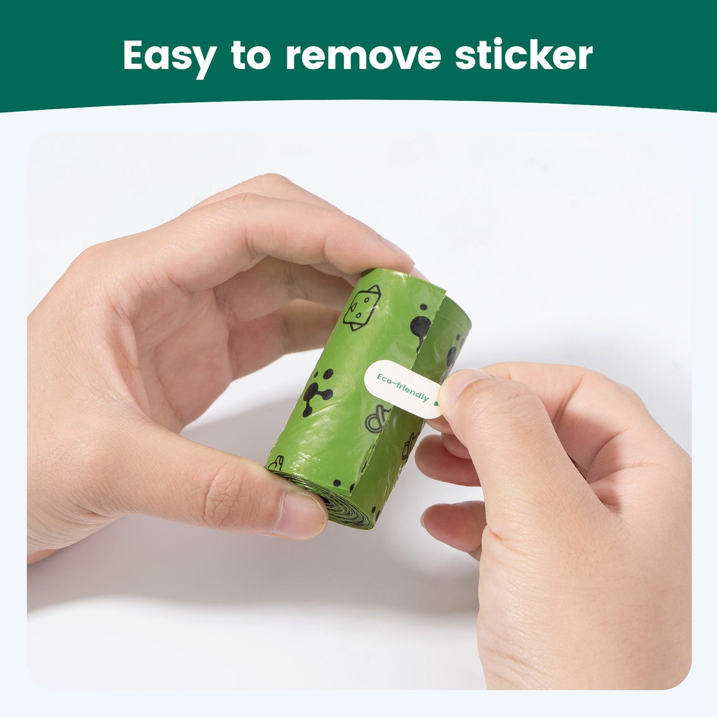 Smart Dog Poop Bag Dispenser – With Carabiner & Rotating Hook for Ultimate Flexibility | 105 Eco Bags & NFC Walk Tracker Included