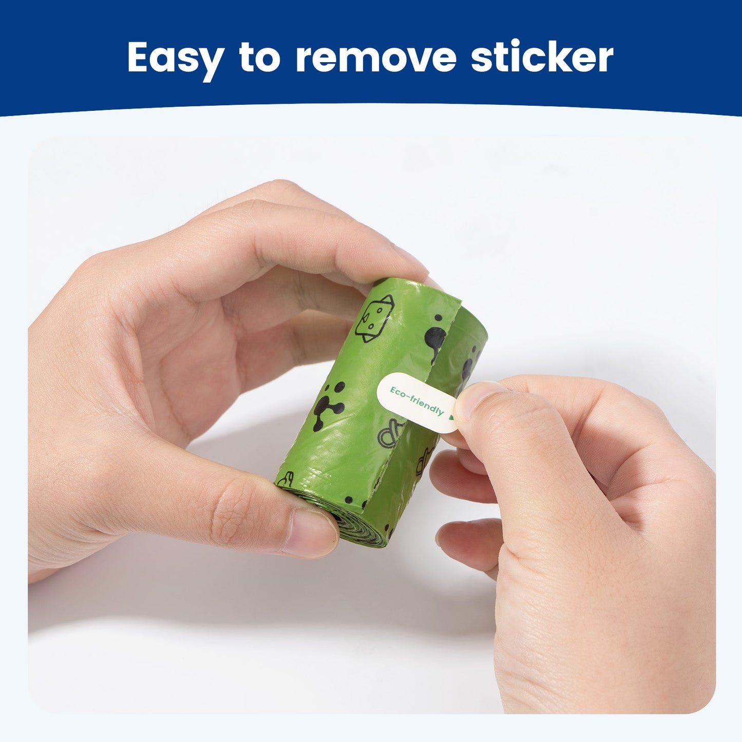 Smart Dog Poop Bag Dispenser – With Carabiner & Rotating Hook for Ultimate Flexibility | 105 Eco Bags & NFC Walk Tracker Included