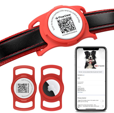 PawView TN005 AirTag Silicone Anti-Loss Protective Case