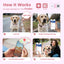 PawView Silent Silicone Smart Pet ID Tag – Bow Tie Style, QR Code & NFC