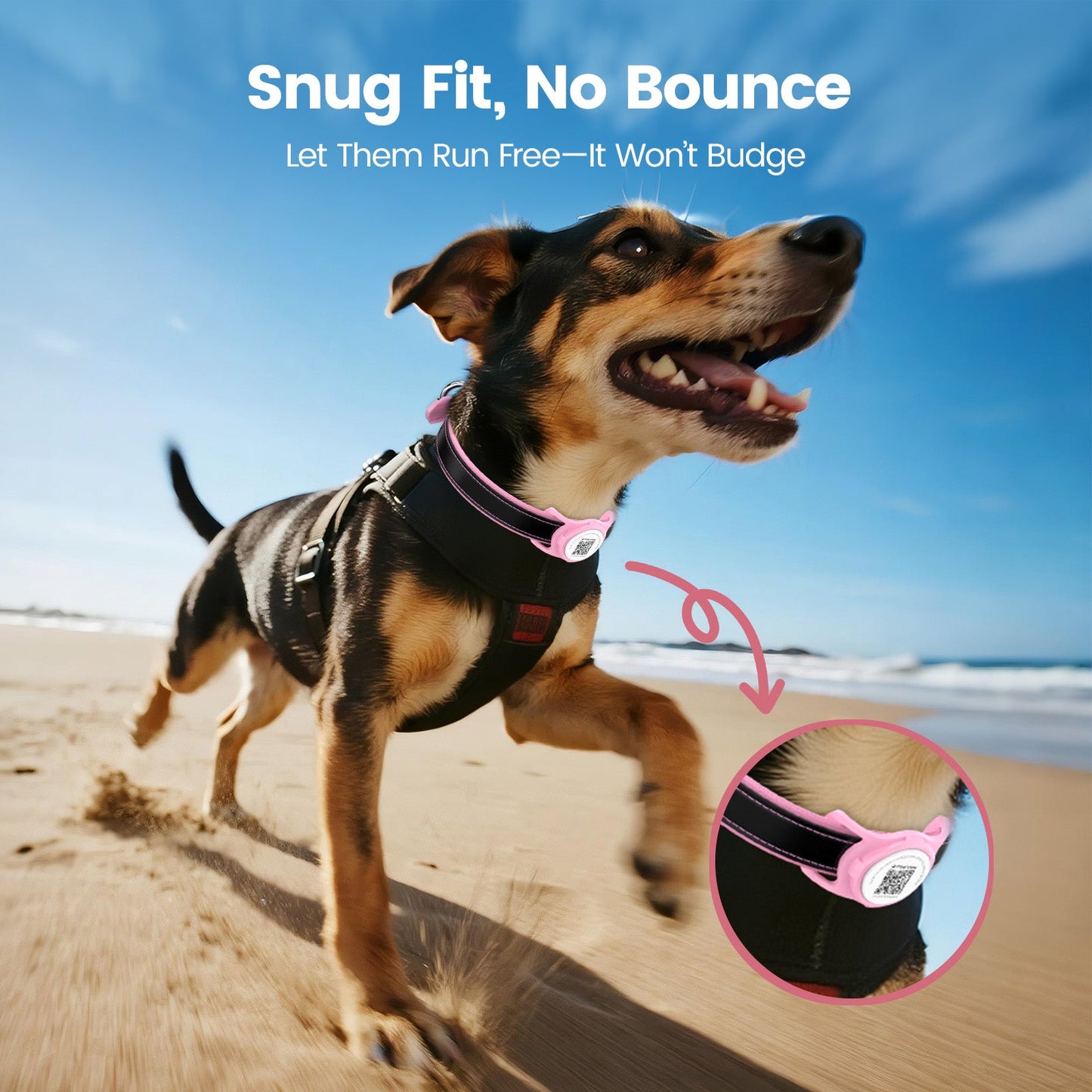 PawView TN005 AirTag Silicone Anti-Loss Protective Case