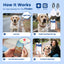 Anti-Loss NFC & QR Code Pet ID Tag, Smart Silent Silicone Pet Tag for Dog and Cat