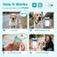PawView Silent Silicone Smart Pet ID Tag – Bow Tie Style, QR Code & NFC