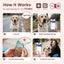 PawView Silent Silicone Smart Pet ID Tag – Bow Tie Style, QR Code & NFC