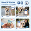 PawView Anti-Loss Smart Pet ID Tag with QR Code Heart