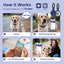 Anti-Loss NFC & QR Code Pet ID Tag, Smart Silent Silicone Pet Tag for Dog and Cat