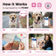 PawView Anti-Loss Smart Pet ID Tag with QR Code Heart