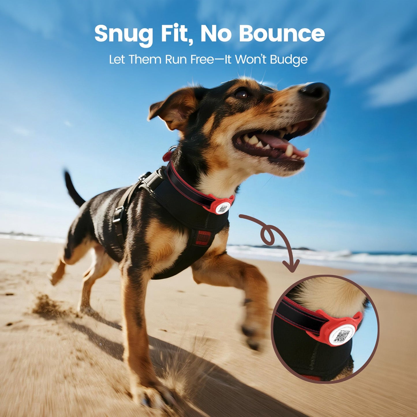 PawView TN005 AirTag Silicone Anti-Loss Protective Case