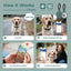Anti-Loss NFC & QR Code Pet ID Tag, Smart Silent Silicone Pet Tag for Dog and Cat