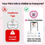 PawView Anti-Loss Smart Pet ID Tag with QR Code Heart