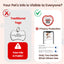 PawView Anti-Loss Smart Pet ID Tag with QR Code Heart