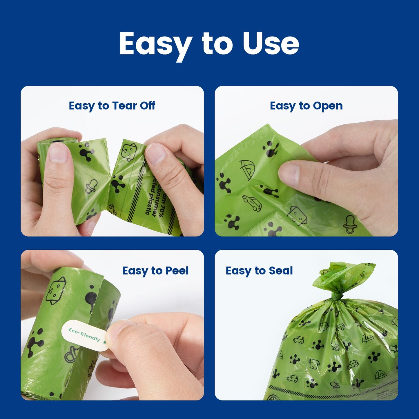 PawView Dog Poop Bags, Guaranteed Leak Proof and Extra Thick Poop Bag Rolls for Dogs, Lavender Scented, 270 Count