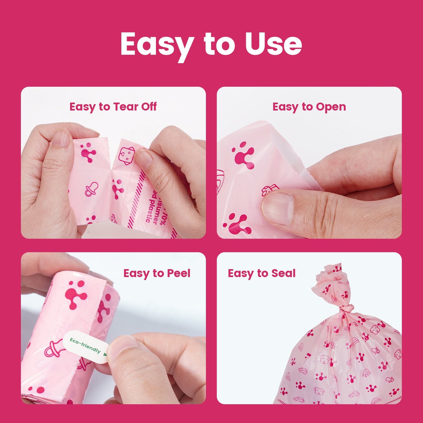 PawView Dog Poop Bags, Guaranteed Leak Proof and Extra Thick Poop Bag Rolls for Dogs, Lavender Scented, 270 Count