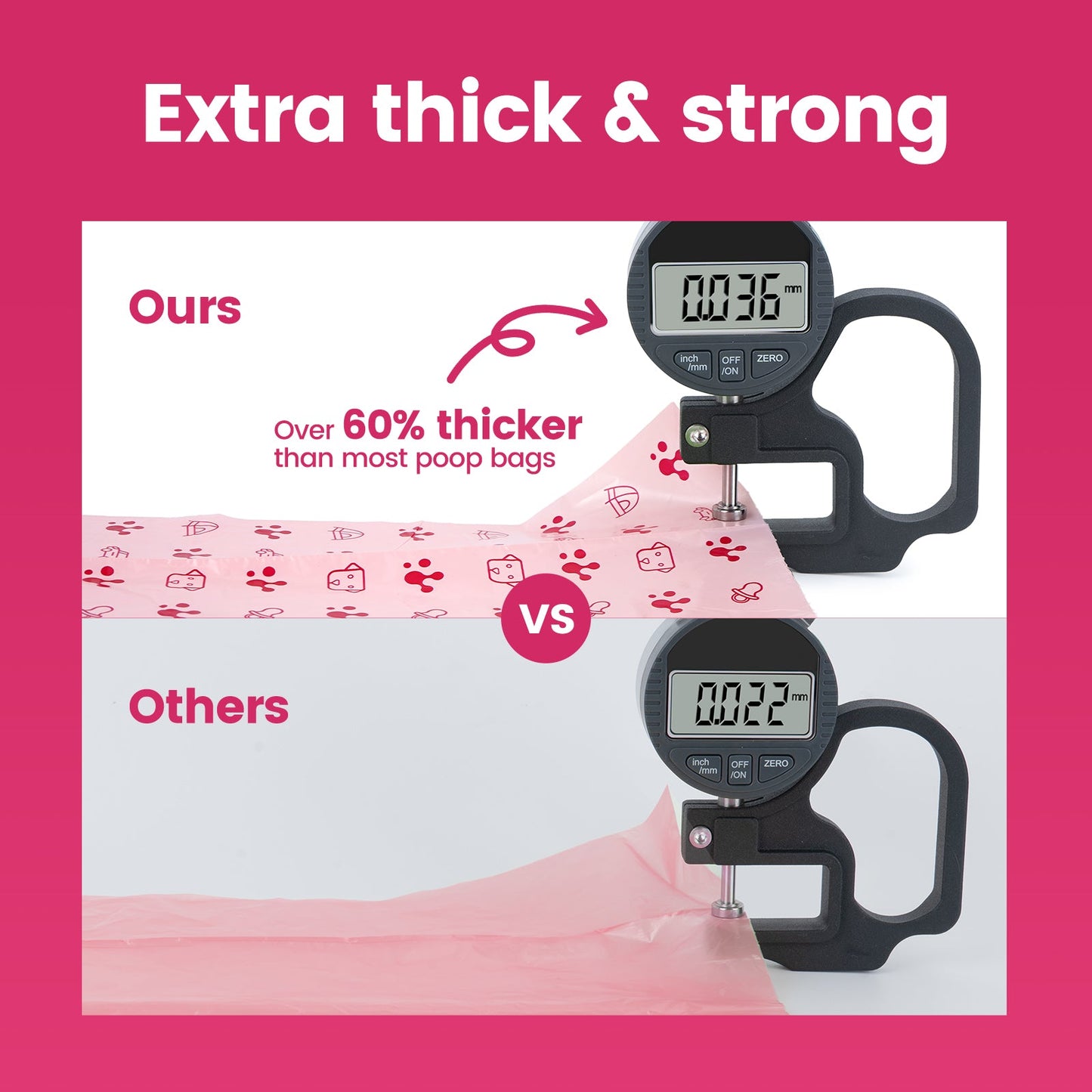 PawView Dog Poop Bags, Guaranteed Leak Proof and Extra Thick Poop Bag Rolls for Dogs, Lavender Scented, 270 Count