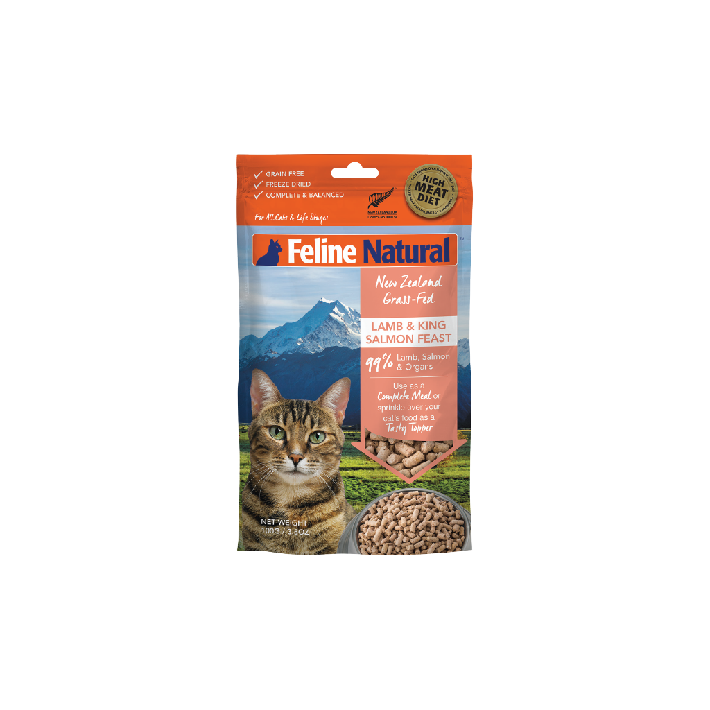 Feline Lamb & King Salmon Feast Freeze-Dried Cat Food