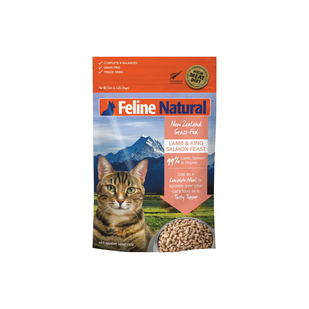 Feline Lamb & King Salmon Feast Freeze-Dried Cat Food