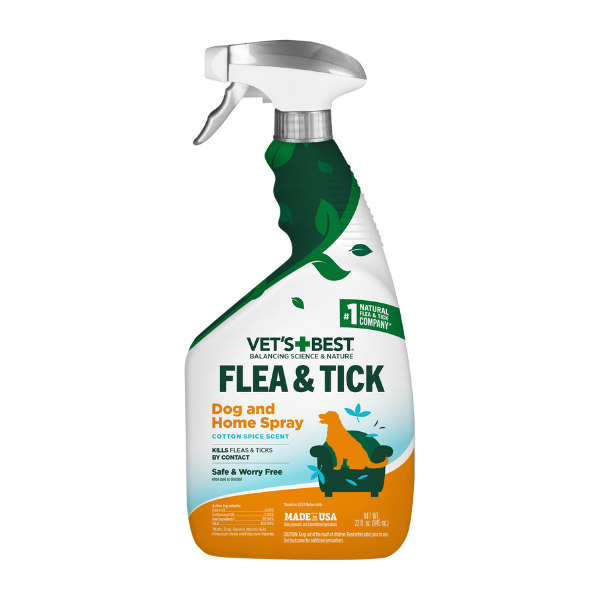 Flea and Tick Home Spray for Dogs â€?Cotton Spice Scent, 32 oz.