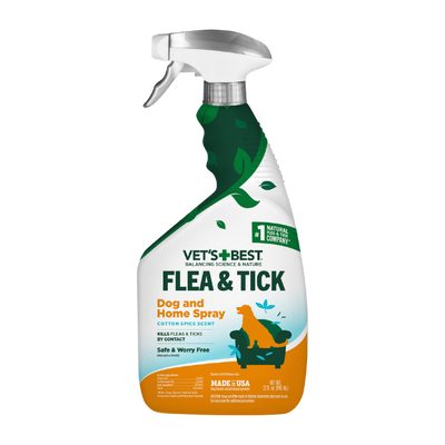 Flea and Tick Home Spray for Dogs â€?Cotton Spice Scent, 32 oz.
