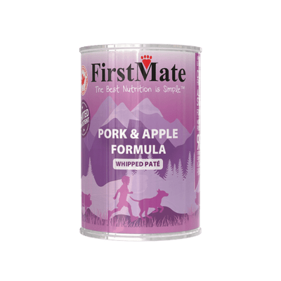 FirstMate - Limited Ingredient Pork & Apple Formula Wet Dog Food, 12.2-oz Case of 12