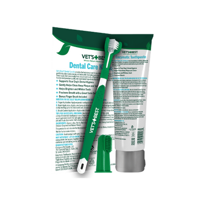 Dog Toothbrush & Enzymatic Toothpaste Set