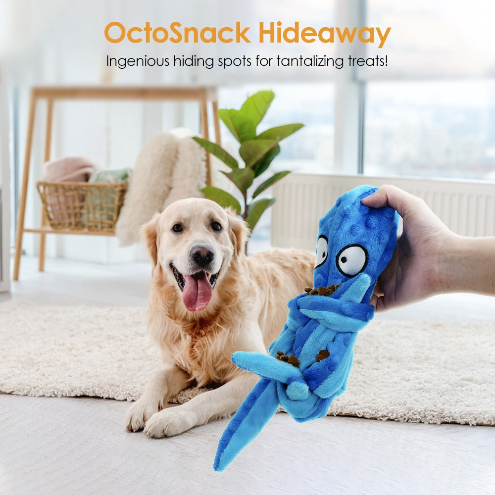 Interactive Squeaky Dog Toy Set - Sound Octopus 2-Pack