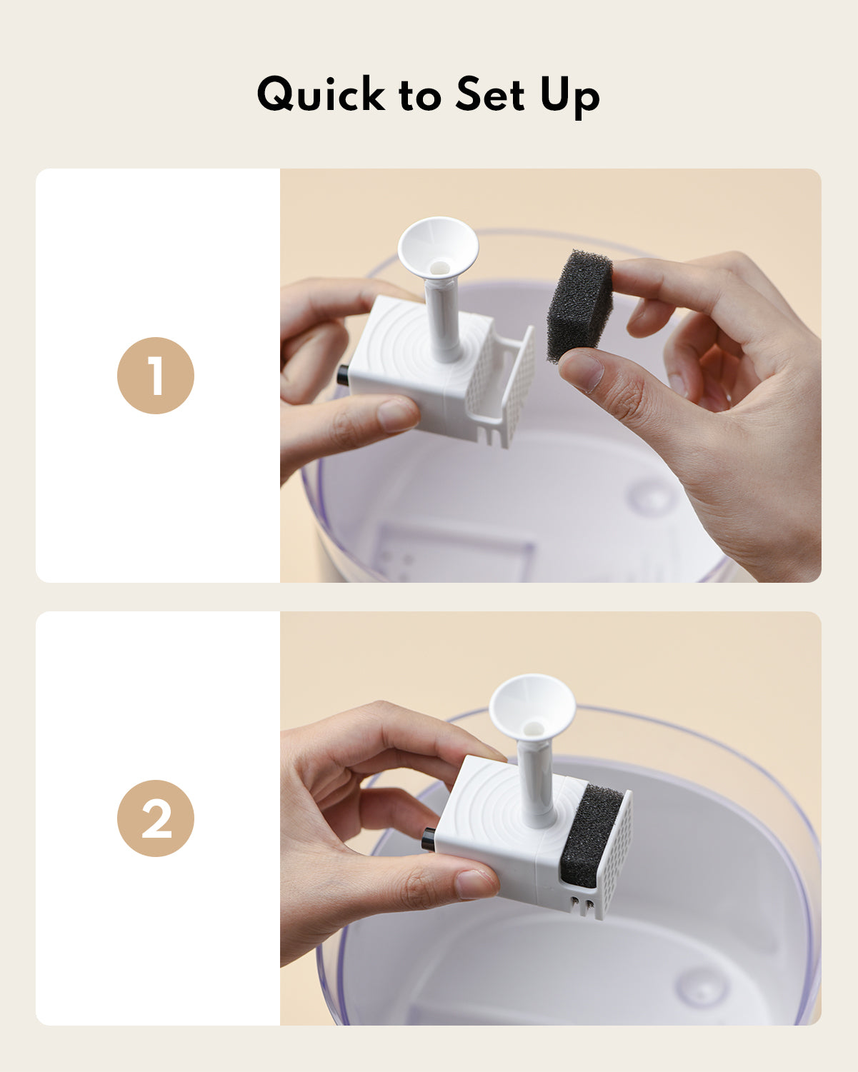 Wireless Pump for WF20/CF20/BF10 Pet Fountain