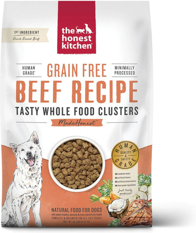 The Honest Kitchen Grain Free Beef Recipe Tasty Whole Food Clusters Dry Dog Food