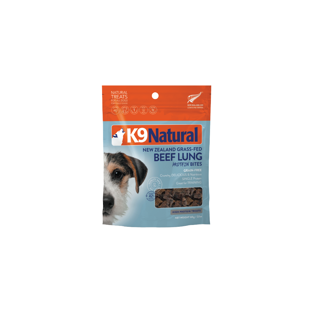 K9 Beef Lung Protein Bites Dog Treats