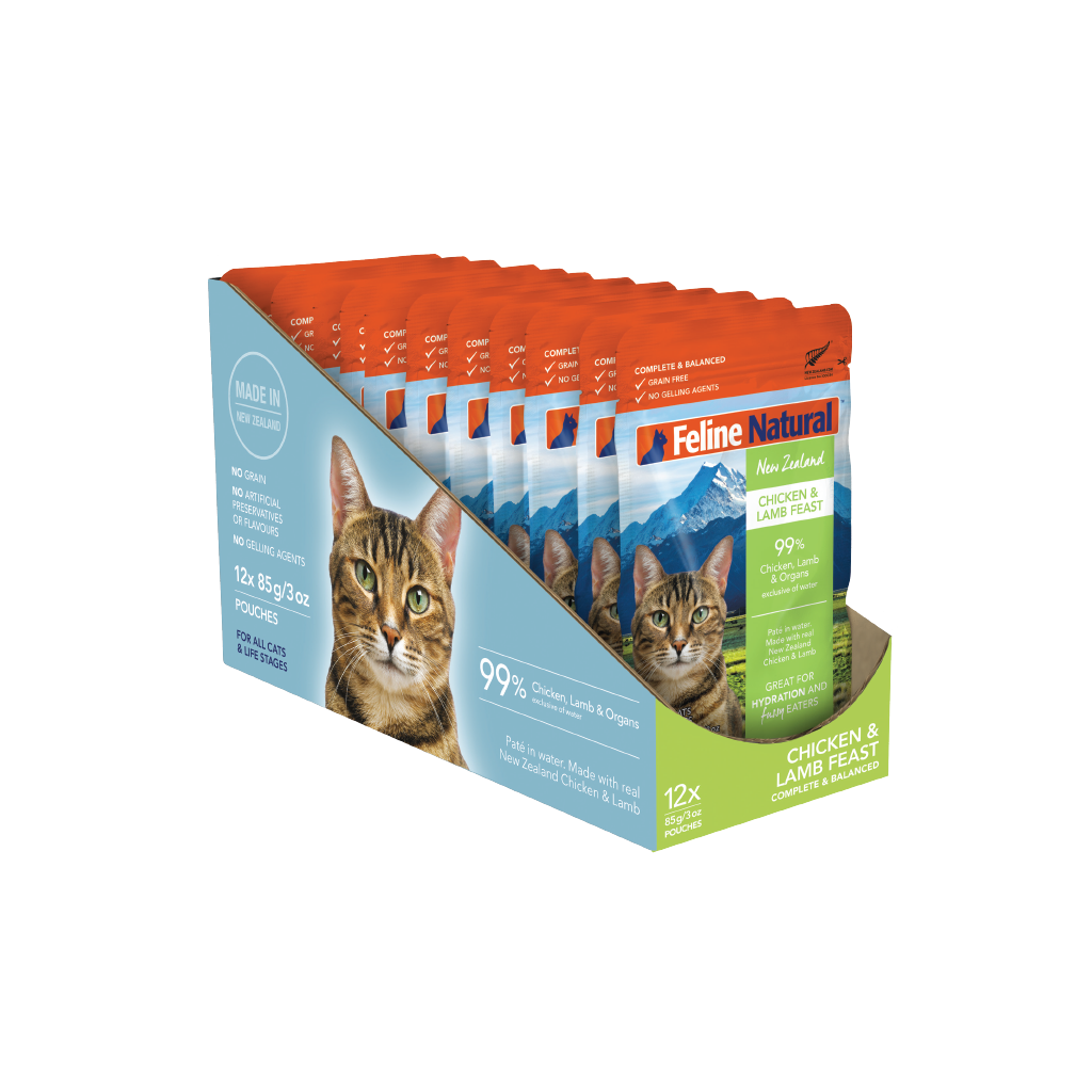 Feline Chicken & Lamb Feast Pouch Cat Food
