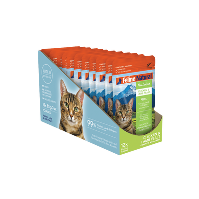 Feline Chicken & Lamb Feast Pouch Cat Food