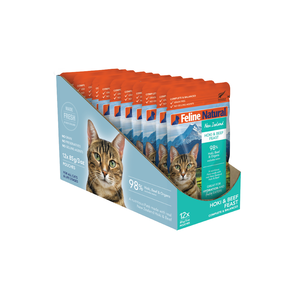 Feline Hoki & Beef Feast Pouch Cat Food