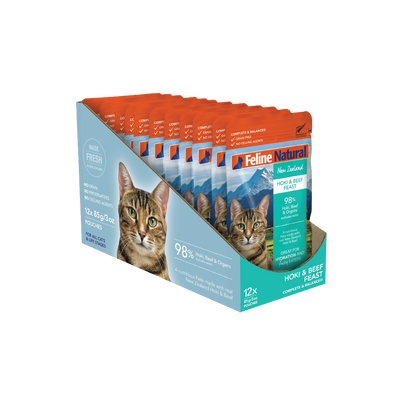 Feline Hoki & Beef Feast Pouch Cat Food