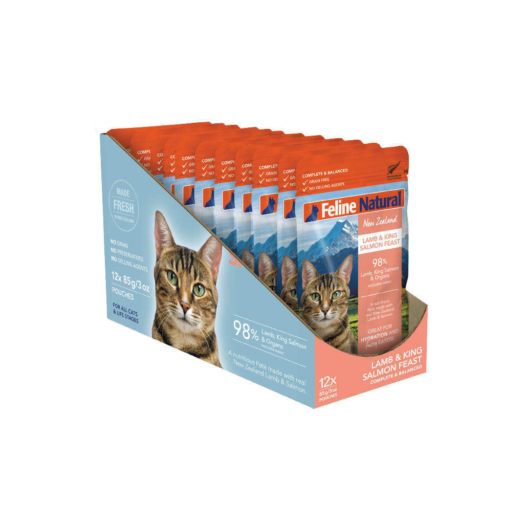 Feline Lamb & King Salmon Feast Pouch Cat Food