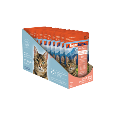 Feline Lamb & King Salmon Feast Pouch Cat Food