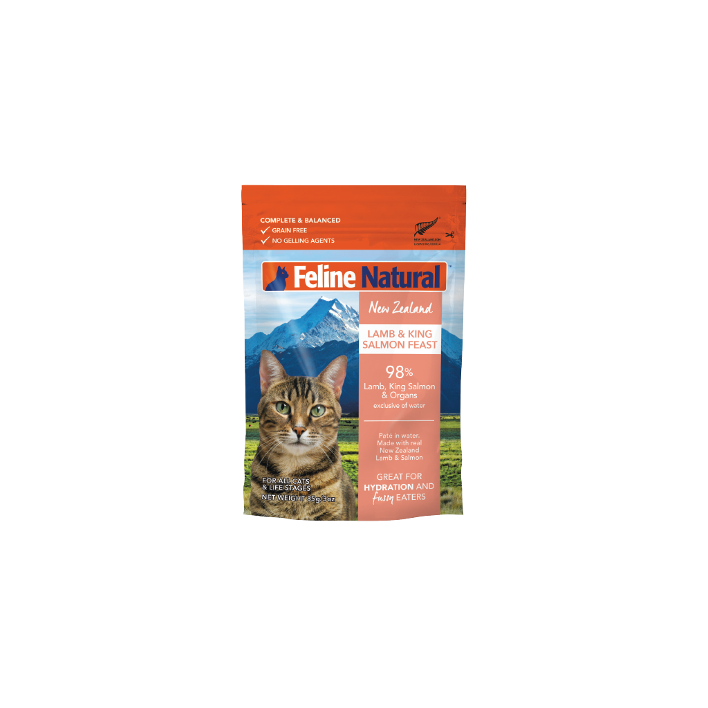 Feline Lamb & King Salmon Feast Pouch Cat Food