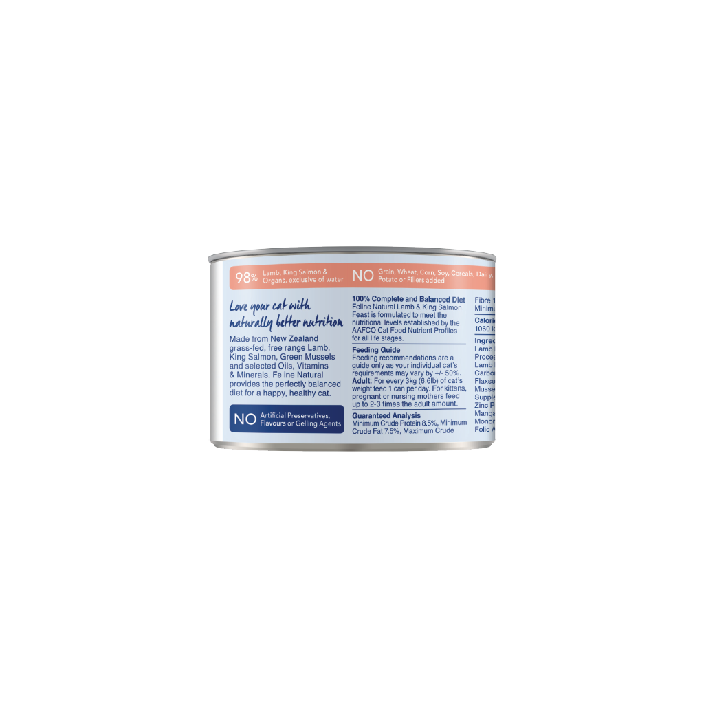 Feline Lamb & King Salmon Feast Canned Cat Food