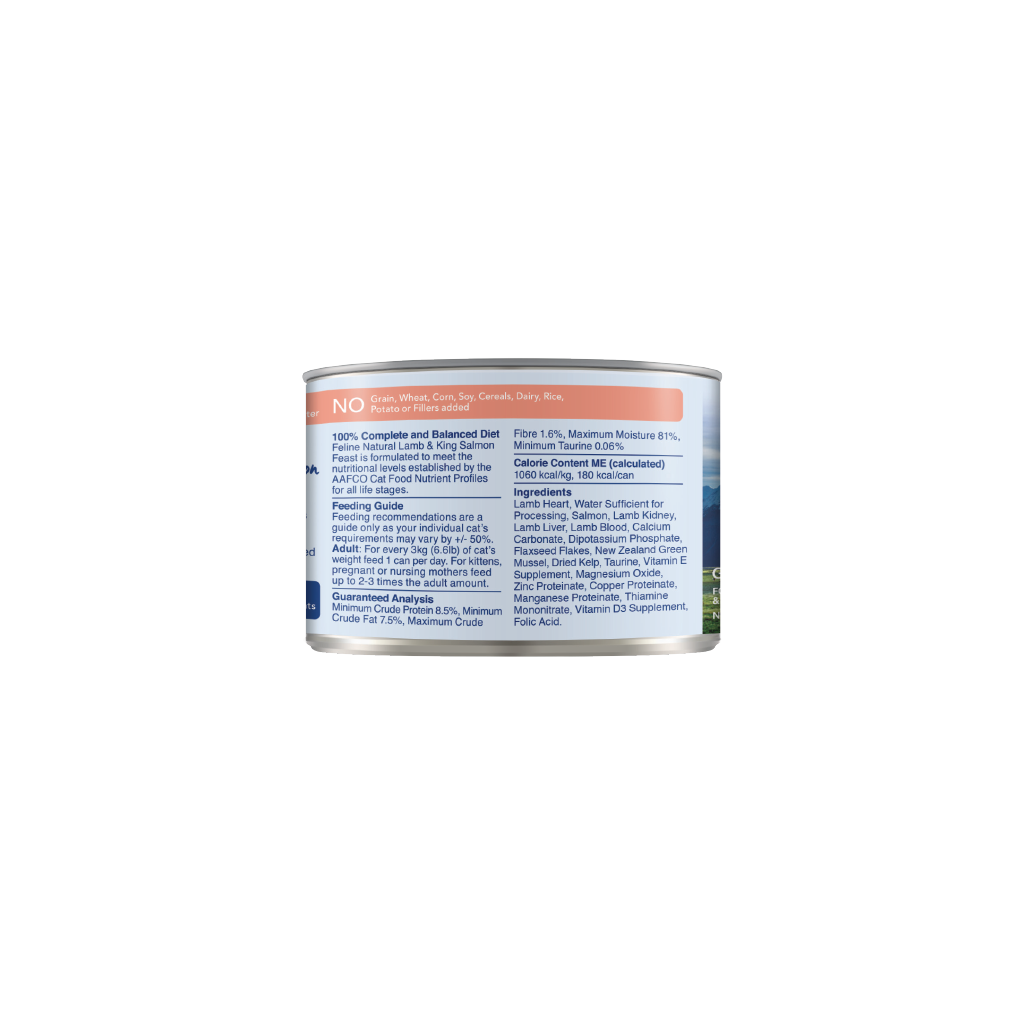 Feline Lamb & King Salmon Feast Canned Cat Food