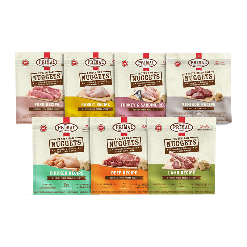 PrimalPetFood Frozen Raw Nuggets Dog Food