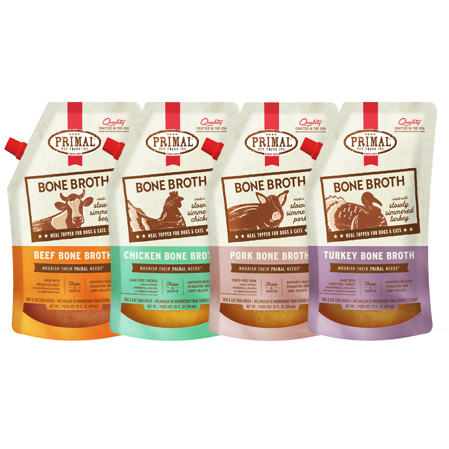 Primal Bone Broth for Cats and Dogs