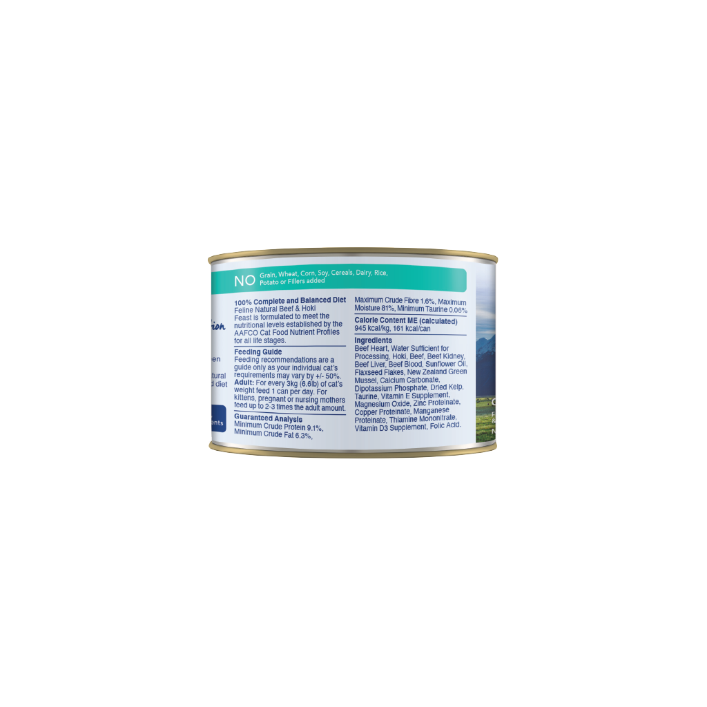 Feline Beef & Hoki Feast Canned Cat Food