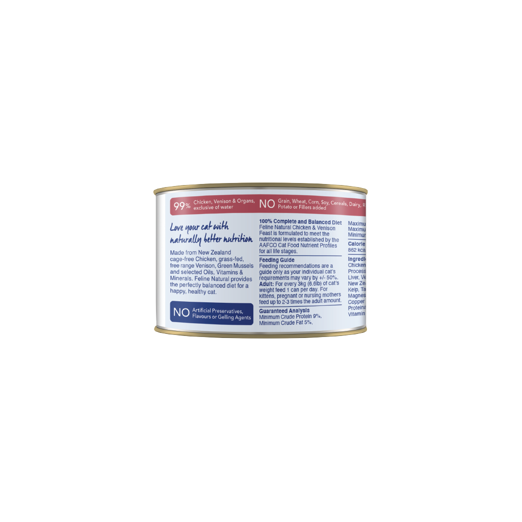 Feline Chicken & Venison Feast Canned Cat Food