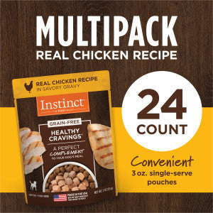 Instinct Healthy Cravings Real Chicken Recipe 3-oz, Dog Food Topper